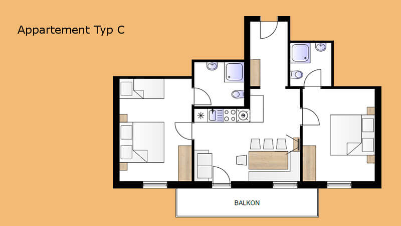 Skizze Appartement C